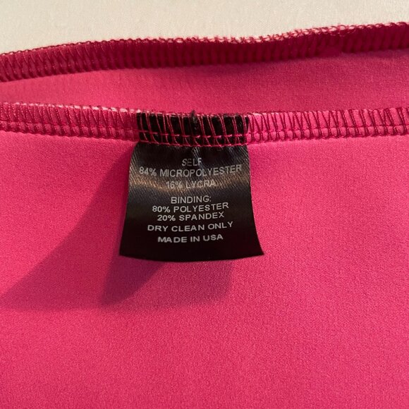 Cynthia Rowley Pencil Skirt with Orange-red and Purple Floral Print Size 10 - Picture 4 of 13